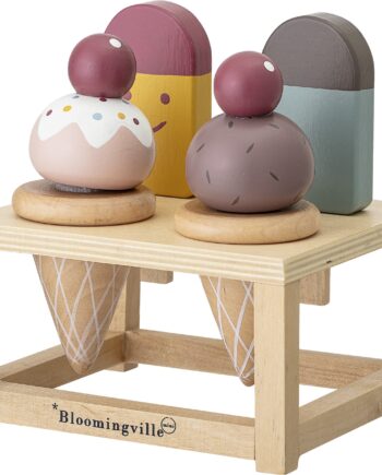 Legetøjsmad Sæt Til Legekøkken Bloomingville Mini Hasham Rød Krydsfiner H15ã B11 5ã L13   Cm