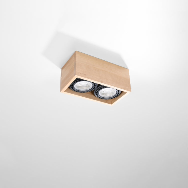 Loftlampe Quatro   Naturtræ