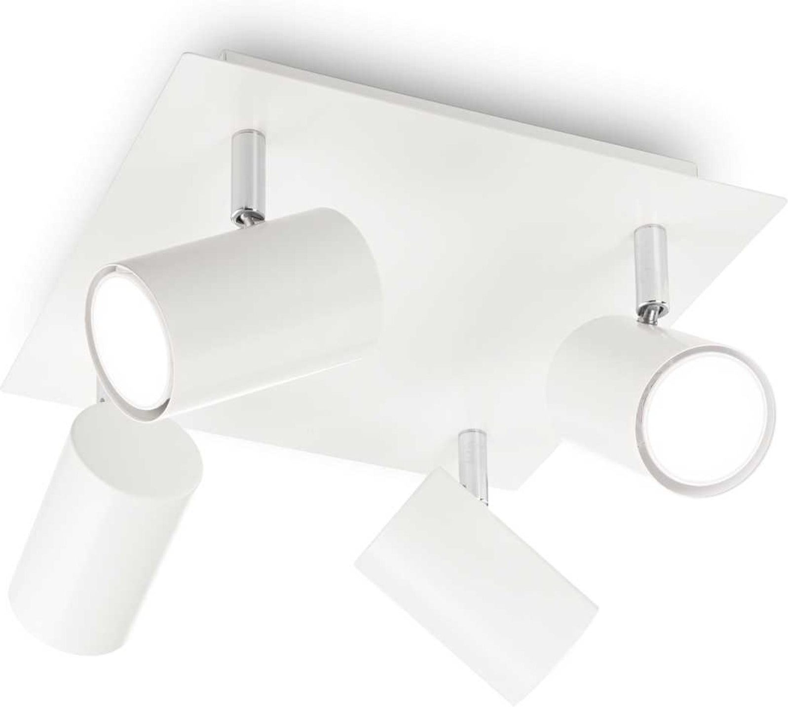 Loftspot Ideal Lux Spot-serie Justerbar Hvid Metalspotlampe Gu10 ø30 Cm
