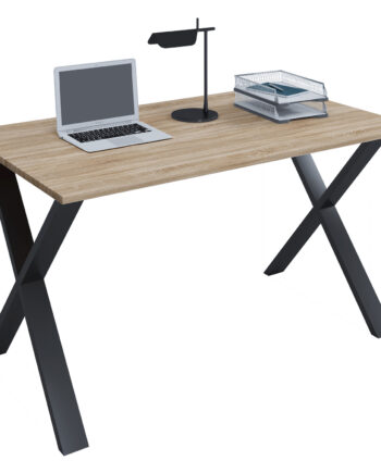 Lona  -feet Skrivebord Natur Træ Og Sort Metal  140x80