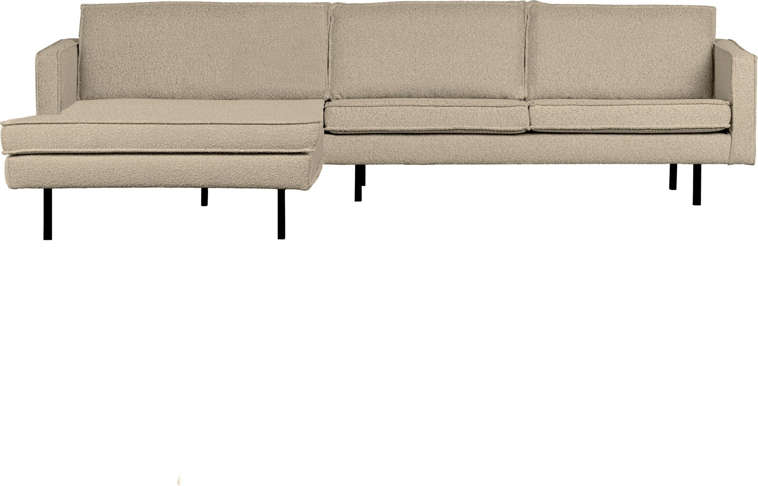 Loungesofa Woood Rodeo Venstrevendt Chaiselongmodul Beige Bouclé B300 D155 Cm