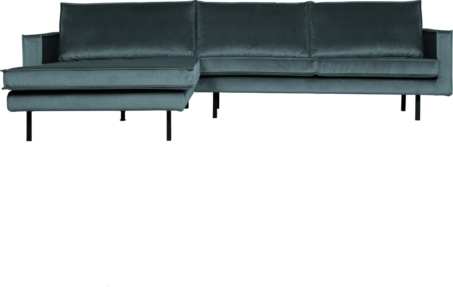 Loungesofa Woood Rodeo Venstrevendt Chaiselongue 300 Cm Teal Jarra Velour