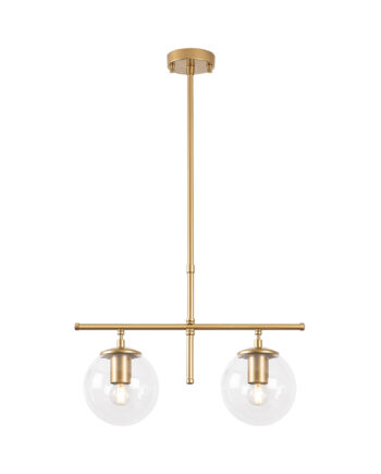 Lumi Canaveses Loftlampe Glas Og Guldfarvet Metal
