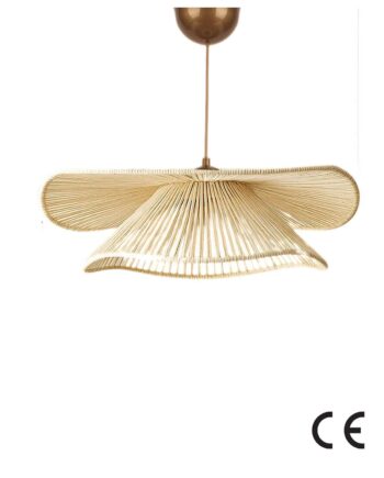 Lumi Duvela Loftlampe  Justerbar Højde Creme Makramé