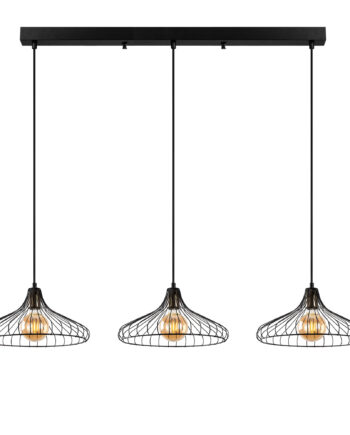 Lumi Fafe Loftlampe Sort Metal