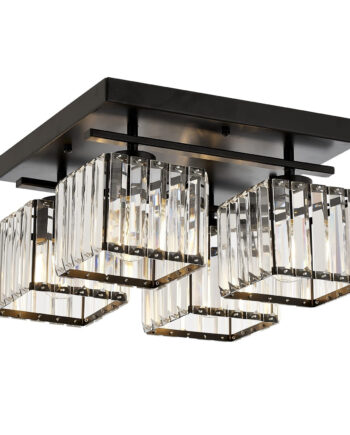 Lumi Figueira Da Foz Loftlampe Guld Krystal Og Metal