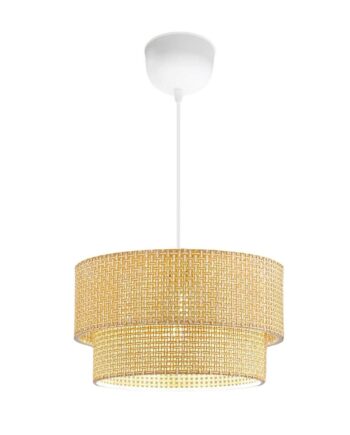 Lumi 242005 Loftlampe Beige Pvc Og Hvid Plastik