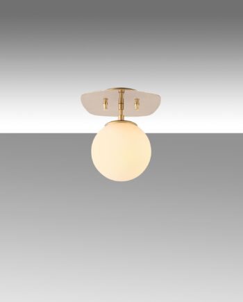 Lumi Loftlampe Glas Og Guld Metal