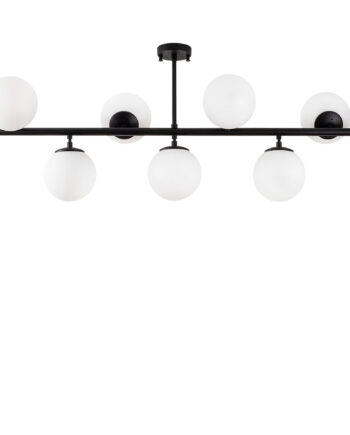 Lumi Loftlampe Glas Og Sort Metal