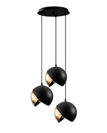 Lumi Loftlampe Guldfarvet Og Sort Metal
