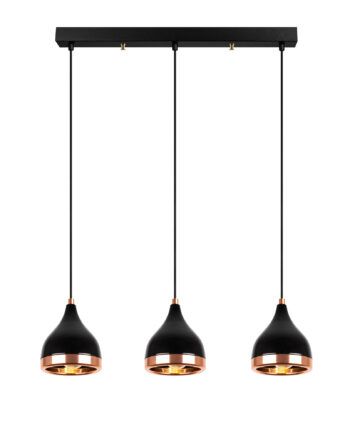 Lumi Loftlampe Kobberfarvet Og Sort Metal