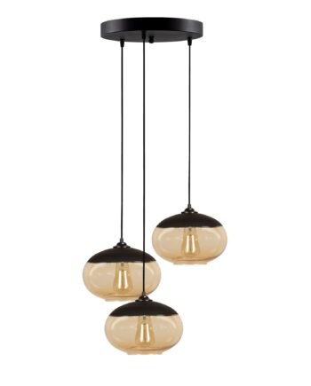 Lumi Loftlampe Sort Metal