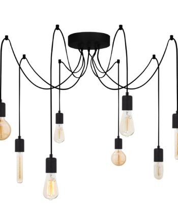 Lumi Montijo Loftlampe Sort Metal