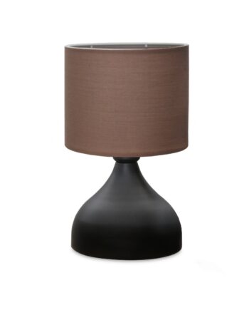 Lumi Paredes Bordlampe Taupe Stof Og Metal