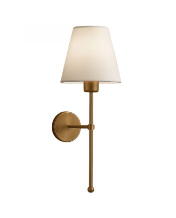Lumi 241968 Væglampe Creme Pvc Og Guld Metal