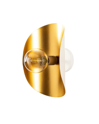 Lumi Væglampe Guld Og Hvid Jern