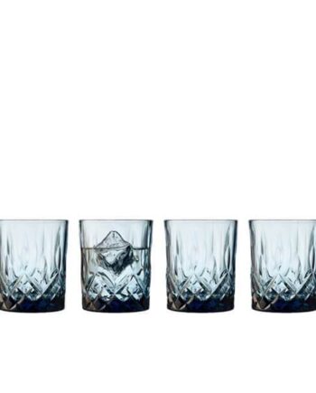Lyngby Glas Sorrento Whiskyglas 32 Cl    Stk Blå  : Erling Christensen Møbler
