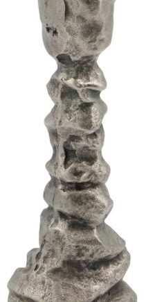 Lysestage House Doctor Raku Antik Sølv Aluminium ø6 5ã 20 Cm Håndlavet