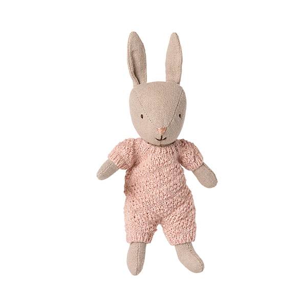 Maileg Hare  Micro Sand Rosa Strikket Dragt  : Erling Christensen Møbler