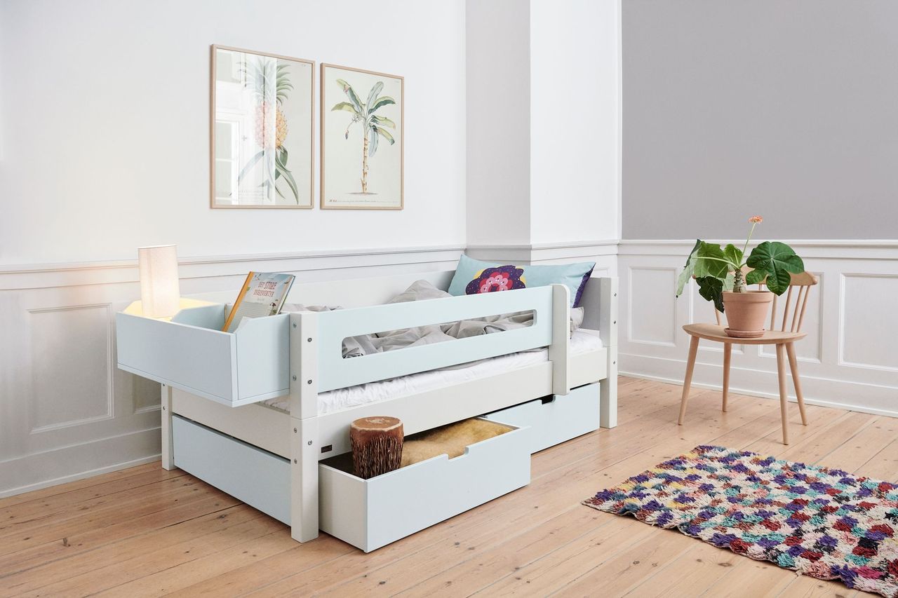 Manis-hâ Mimer Enkeltseng Med Design Sengehest Og Skuffer 160 Cmâ -  90x160