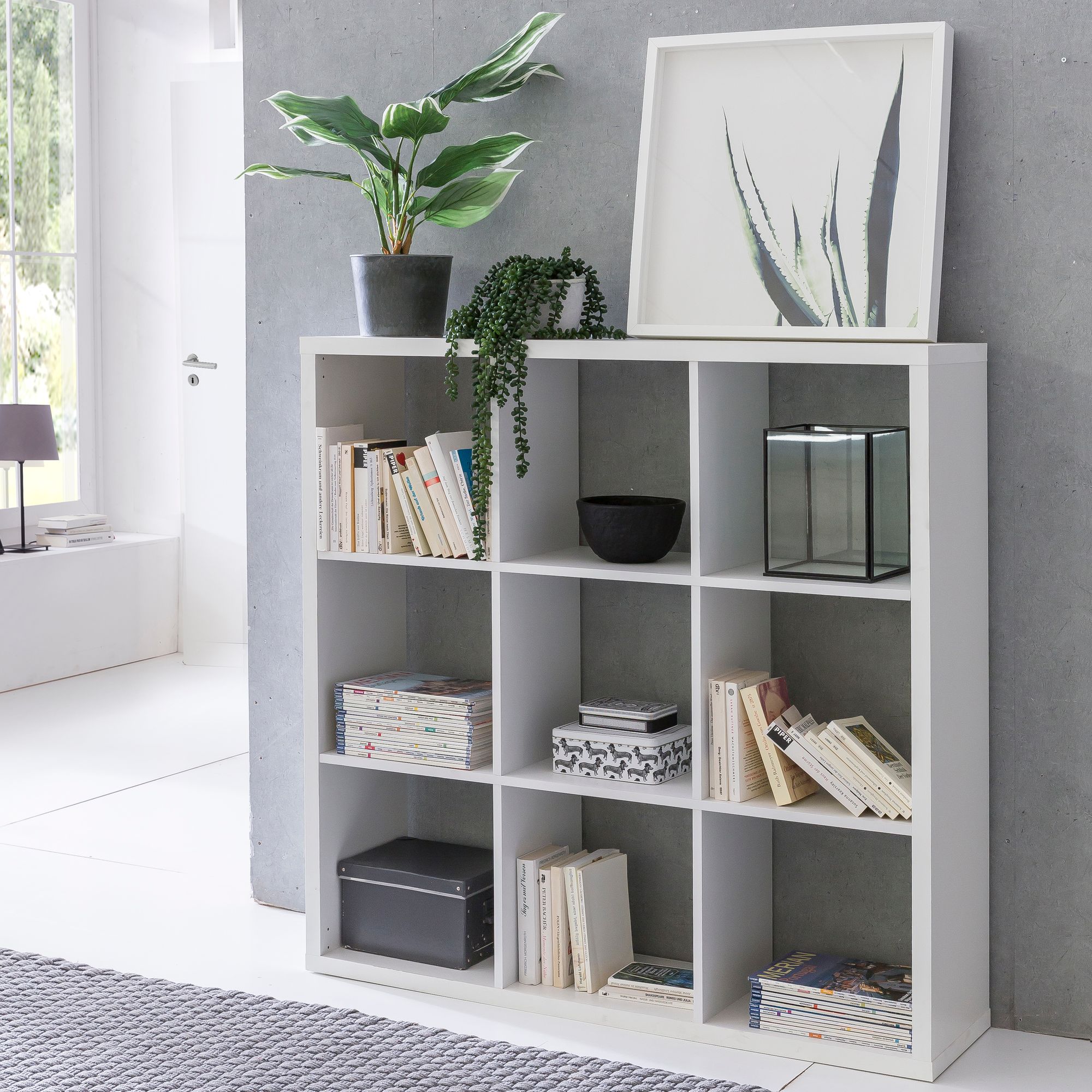 Moderne Reol   Tidløst Design  112x29x112 Cm