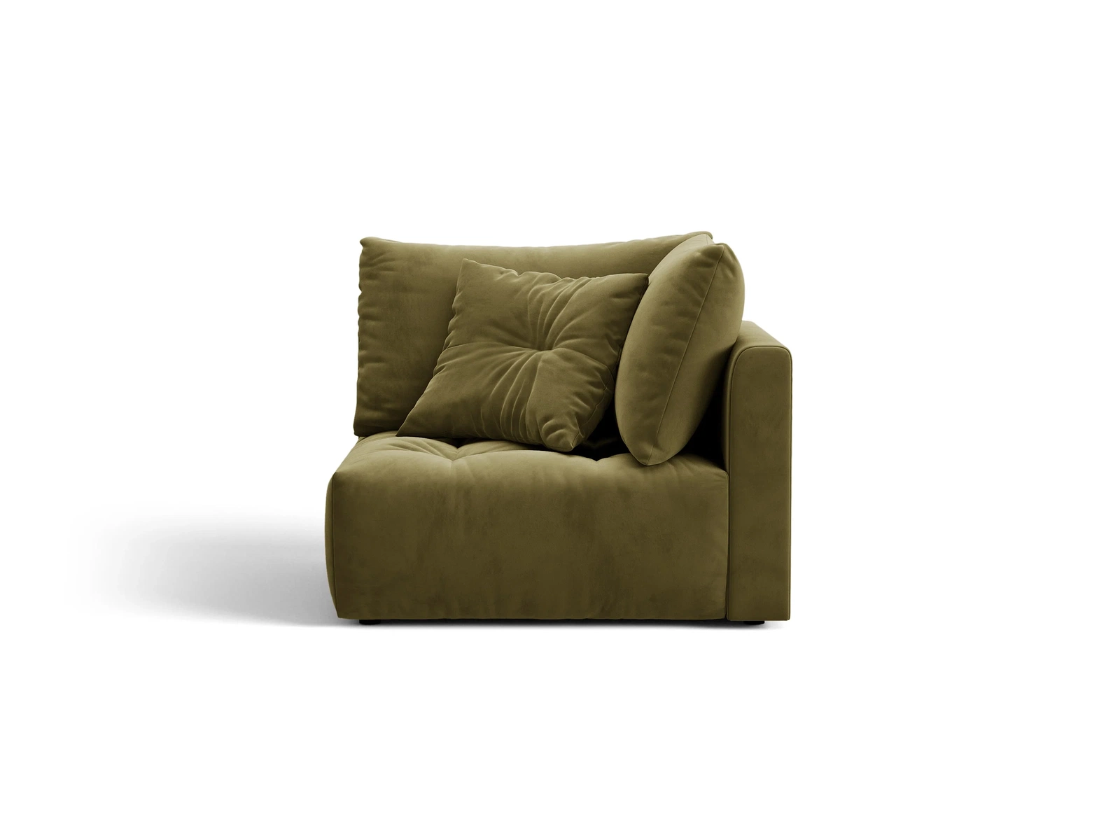 Modulsofa Hjørnemodul Micadoni Bloom Casino Forest Velour  Lys Grøn