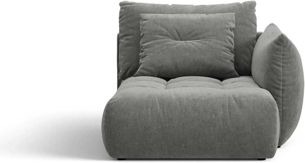 Modulsofa Micadoni Bloom Chaiselong Højre  Mørkegrå Wind 89  112x152 Cm