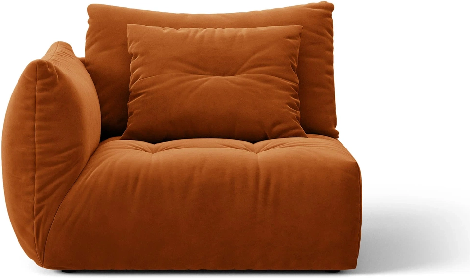 Modulsofa Micadoni Bloom  Venstrevendt Modul   Casino-velour Terrakotta H97ã B116ã D107 Cm