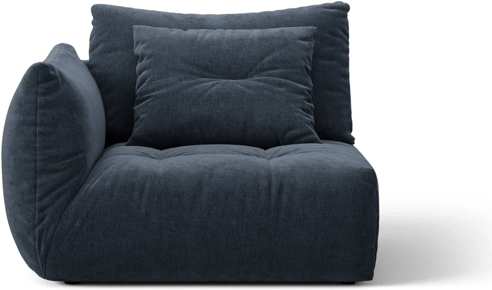 Modulsofa Micadoni Bloom  Venstrevendt Modul  Marineblå Wind Tekstureret Stof