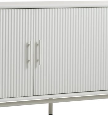 Nordique Design Skænk Palma Hvid Mdf Med Metalgreb Fsc Mix 70  75x160x45 Cm