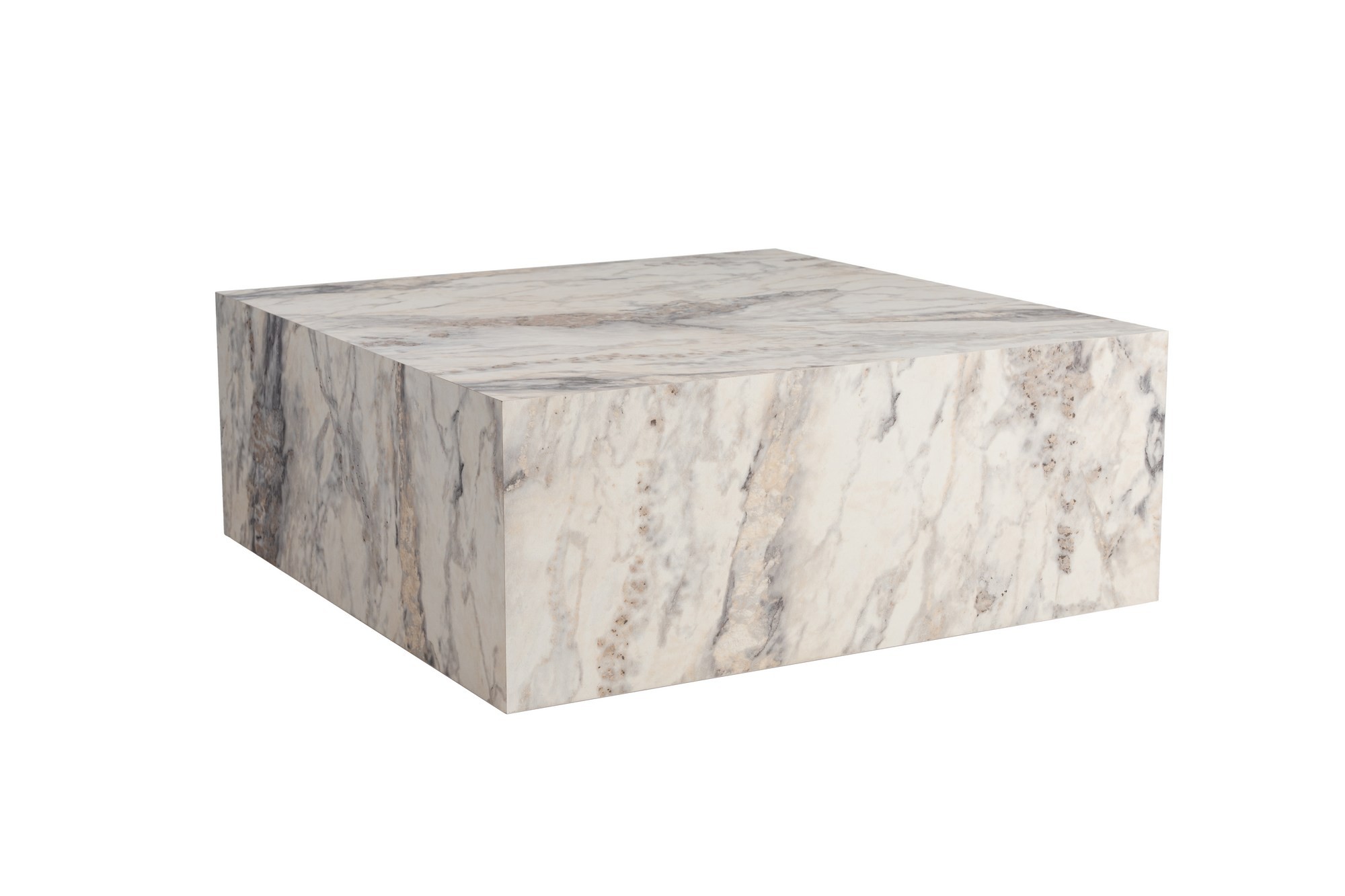 Nordvärk Prizma Sofabord Kvadratisk Fressia Marmor Melamin 90x90