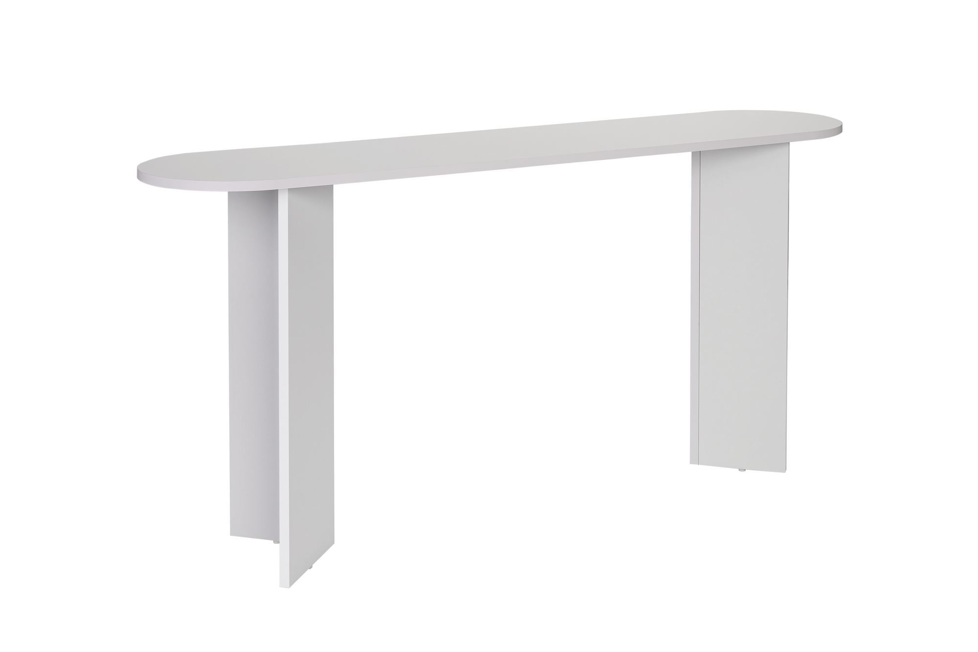 Nordvärk Sira Konsolbord  Oval Hvid Melamin  150x35