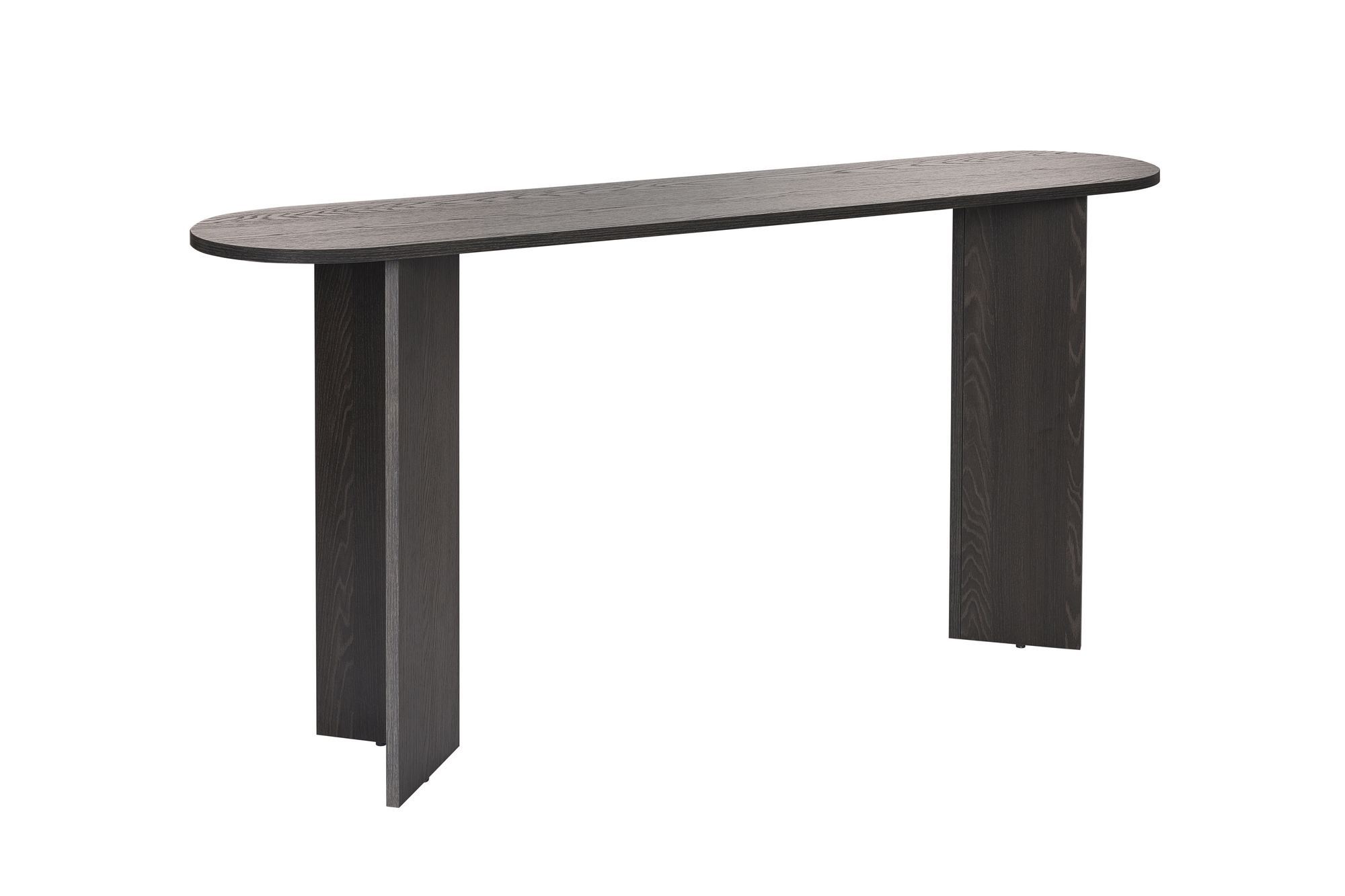 Nordvärk Sira Konsolbord  Oval Lumiere Sort Melamin  150x35