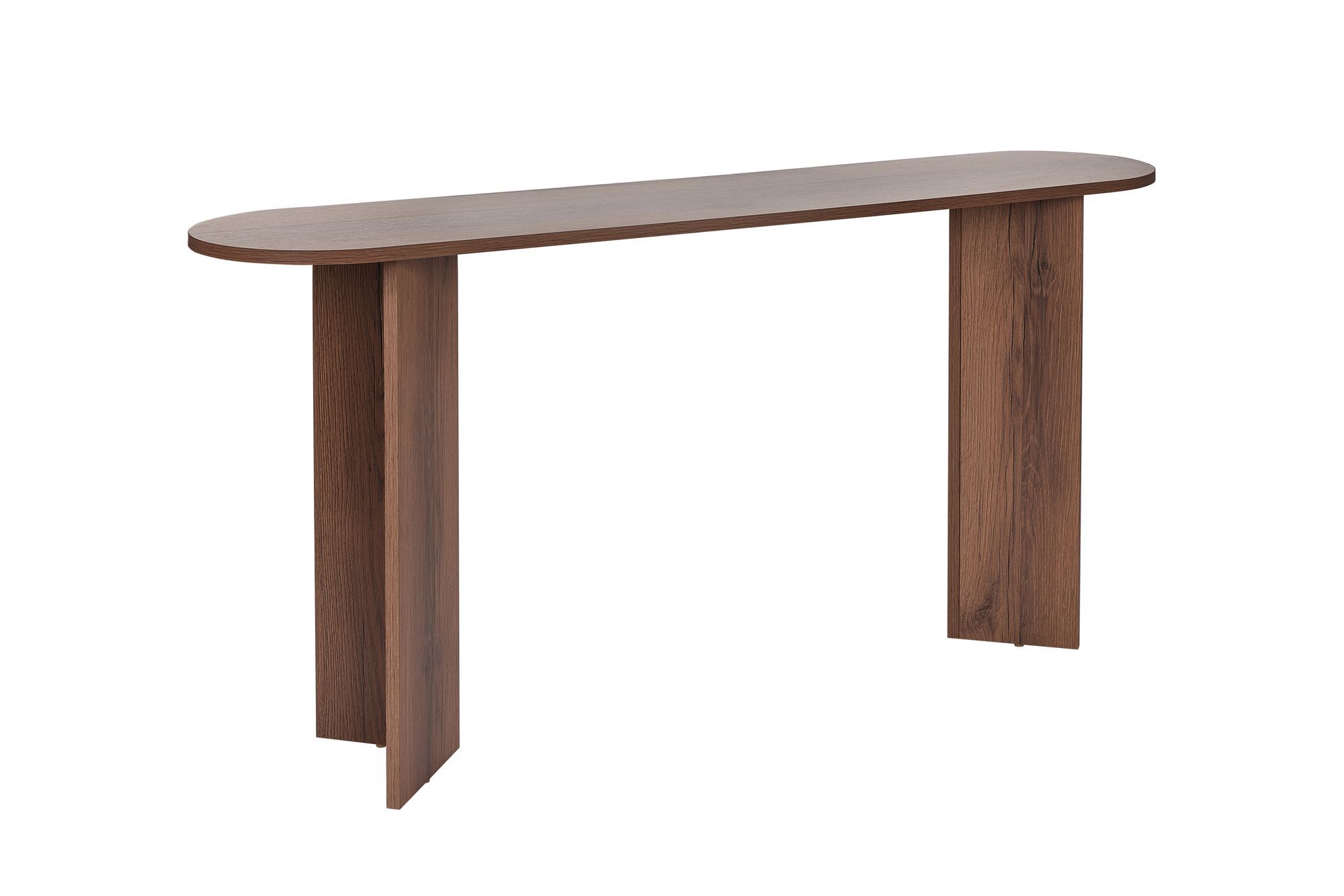 Nordvärk Sira Konsolbord  Oval Vnt Valnød Melamin  150x35