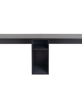 Nordvärk Twin Dobbelt Skrivebord       Rum Antracitgrå Melamin Og Sort Metal  240x60