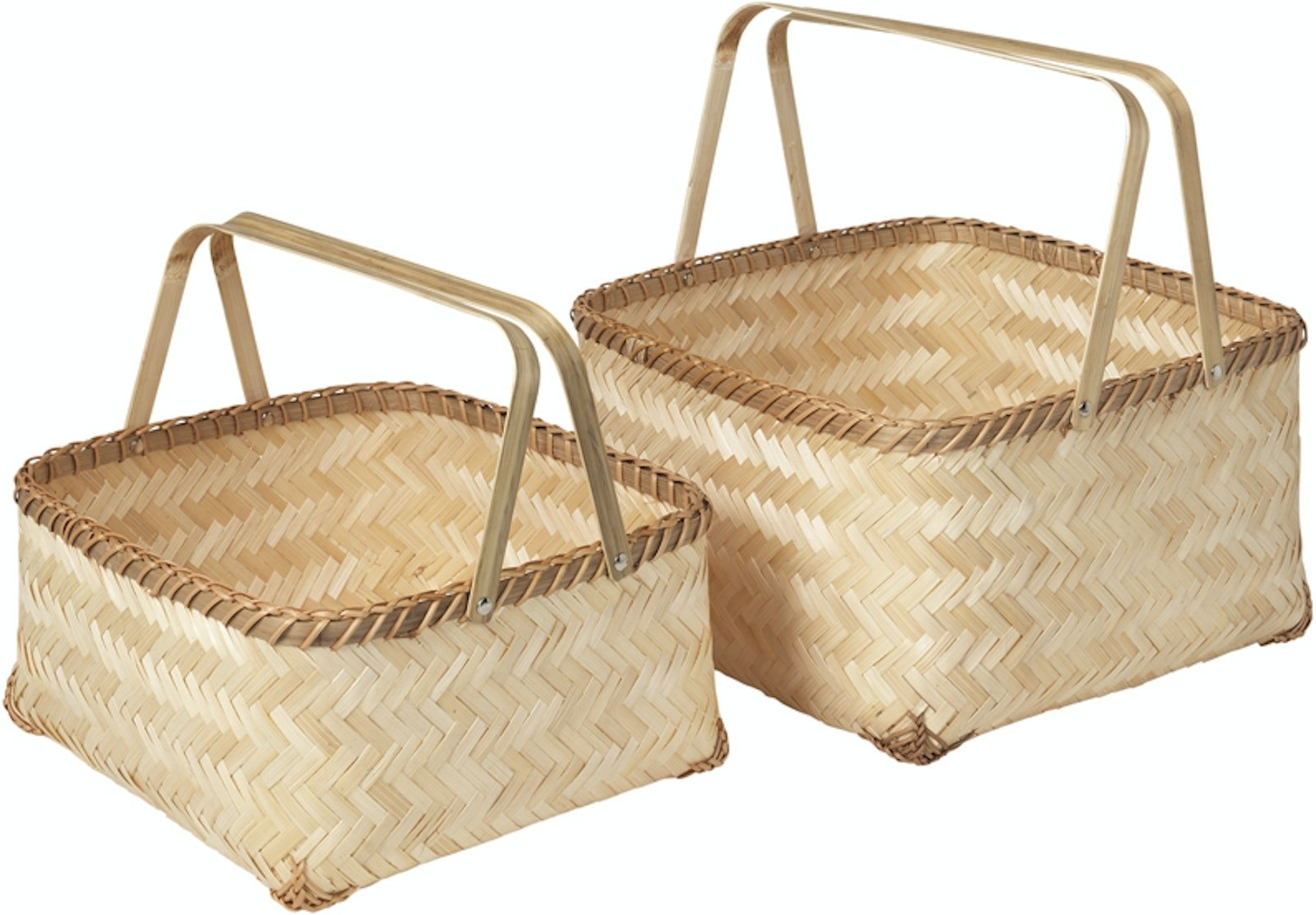Opbevaringskurv Broste Copenhagen Anette Bambus Natur 20   35   35 Cm