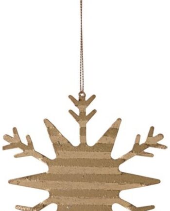 Ornament House Doctor Ornament Snefnug Messing ø11   Cm Julepynt