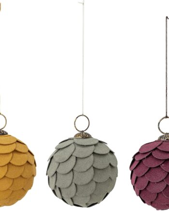 Ornamenter Julepynt Bloomingville Pau Hængedekorationer ø7   Cm Papir Jern Multi