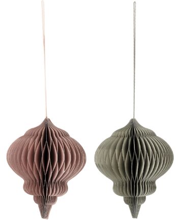 Papirjuleophæng Bloomingville Milay Multifarvet ø14   H18 Cm