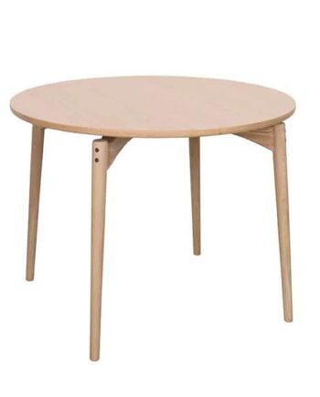 Pbj Designhouse Pbj Aeris Rundt Spisebord ø122 Cm Lakeret Lys Eg Massiv Træ : Erling Christensen Møbler  : Erling Christensen Møbler
