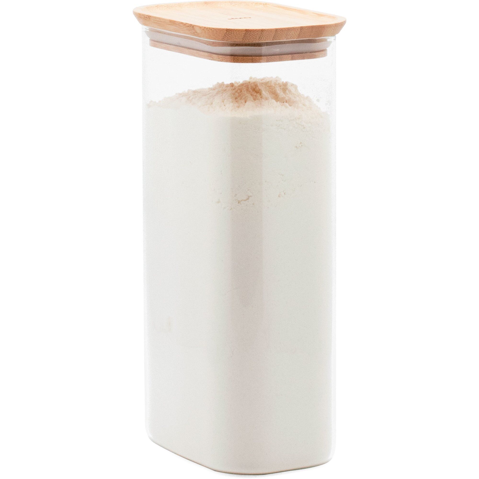 Pebbly Opbevaringsglas Med Bambuslåg 180 Cl