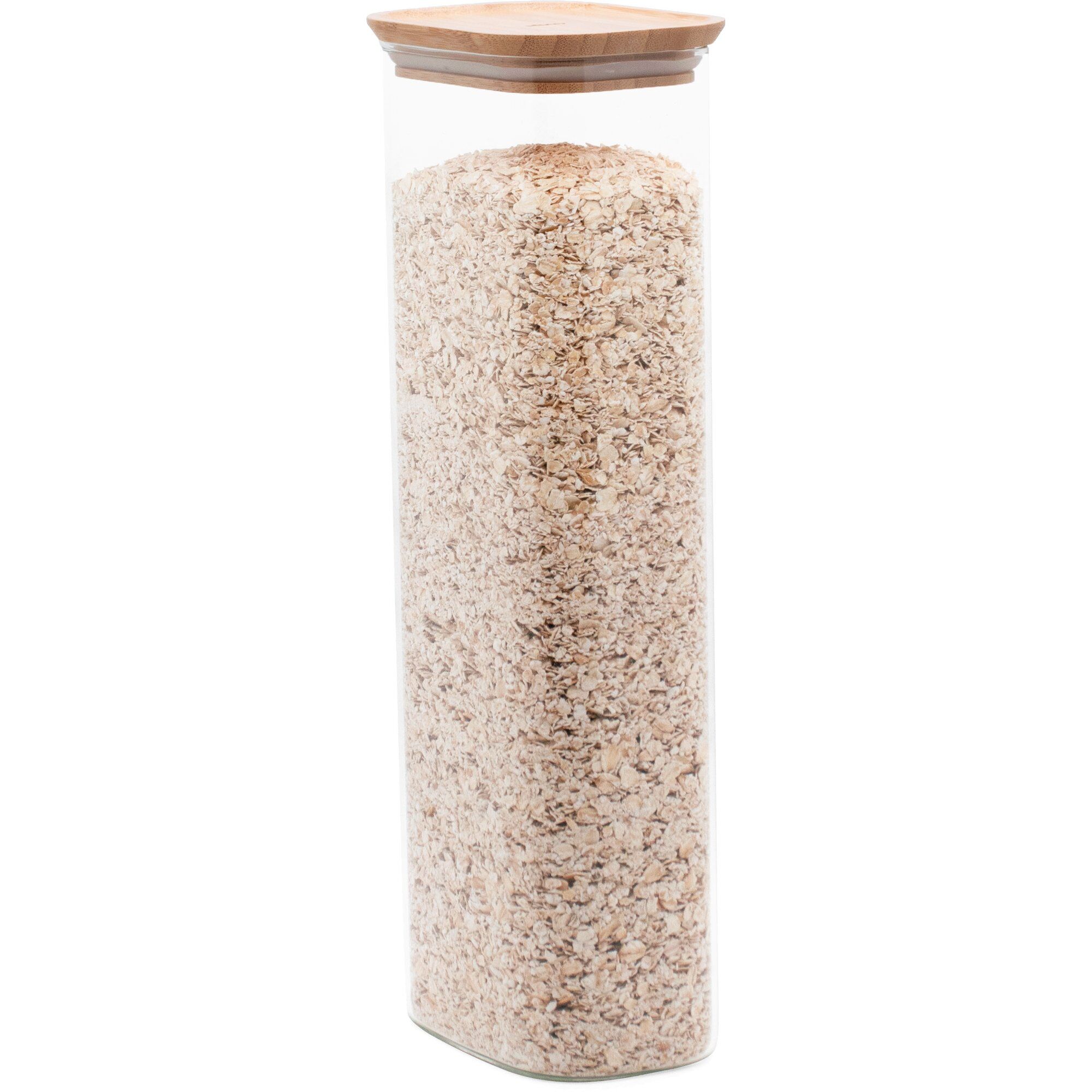 Pebbly Opbevaringsglas Med Bambuslåg 260 Cl