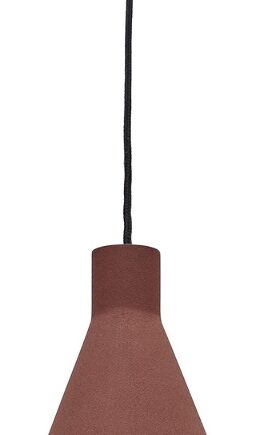 Pendel Lampe Kave Home Peralta Terrakotta Jern H39   ø15 Cm