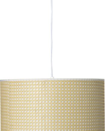 Pendellampe Bloomingville Glow Bambus Og Jern ø45 H30 Naturlig Charme Diffus Belysning