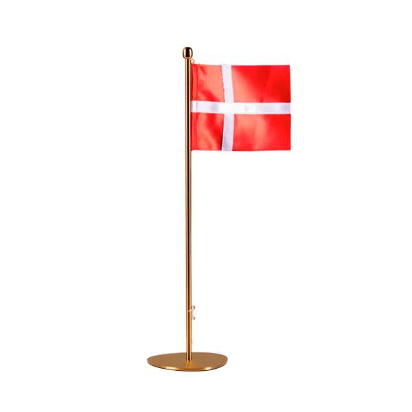 Piet Hein 35 Cm Bordflag Messing  : Erling Christensen Møbler