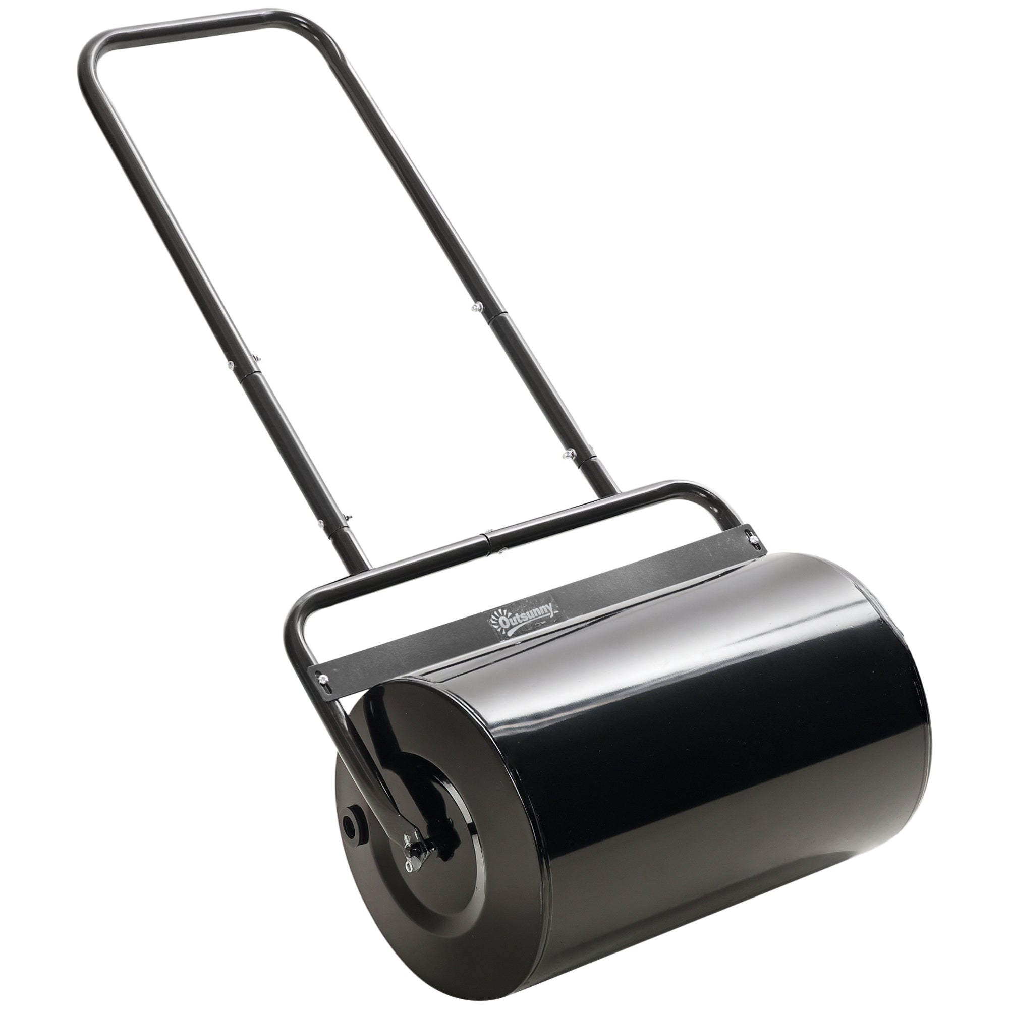 Plænetromle Med  -håndtag  Havetromle  Havetromle  32 Cm Diameter  38   Vand 62 Kg Sand  Metal  Sort  58   32     113 Cm