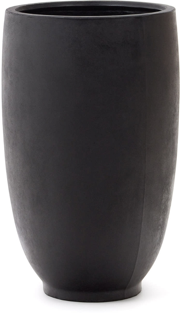 Plantepotte Kave Home Aiguablava Sort H120ã 75ã 75 Cm Cement Glasfiber Vejrbestandig