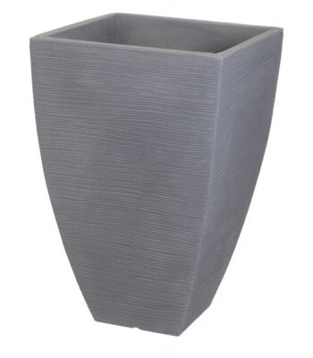 Plastkrukke   Riller 40x40x60 Cm Grå