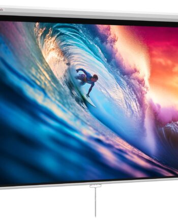 Projektorlærred 171   128 Cm 84 Tommer  :  Hd 4k Projektionslærred Plast  Metal Hjemmebiograf