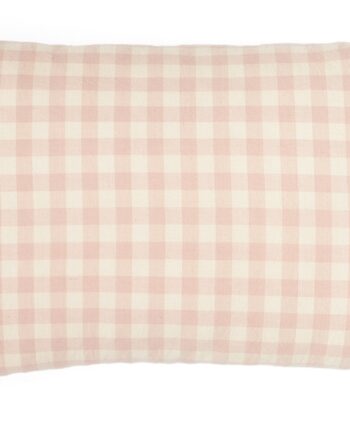 Pudebetræk Kave Home Yanil 30x50 Cm Lyserød Vichyternet 100  Bomuld Rustik Kolonial